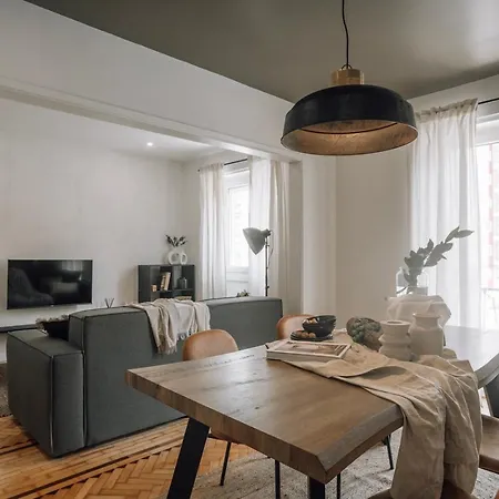 公寓 Ainhoa - 2 Bedrooms And Office In Alvalade Lisboa